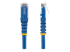 StarTech.com 6ft CAT6 Ethernet Cable, 10 Gigabit Molded RJ45 650MHz 100W PoE Patch Cord, CAT 6 10GbE UTP Network Cable with Strain Relief, Blue, Fluke Tested/Wiring is UL Certified/TIA - Framsidan