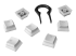 HyperX Pudding Keycaps - Flera vinklar