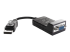 HP - VGA-adapter - DisplayPort (hane) till HD-15 (VGA) (hona) - Vänster vinkel